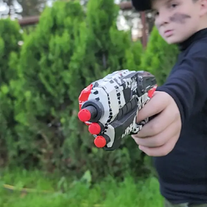 تفنگ اسباب بازی تیر فومی بلستر دوقلو Happy Graffiti Series Blaster Shoots_اسباب بازی